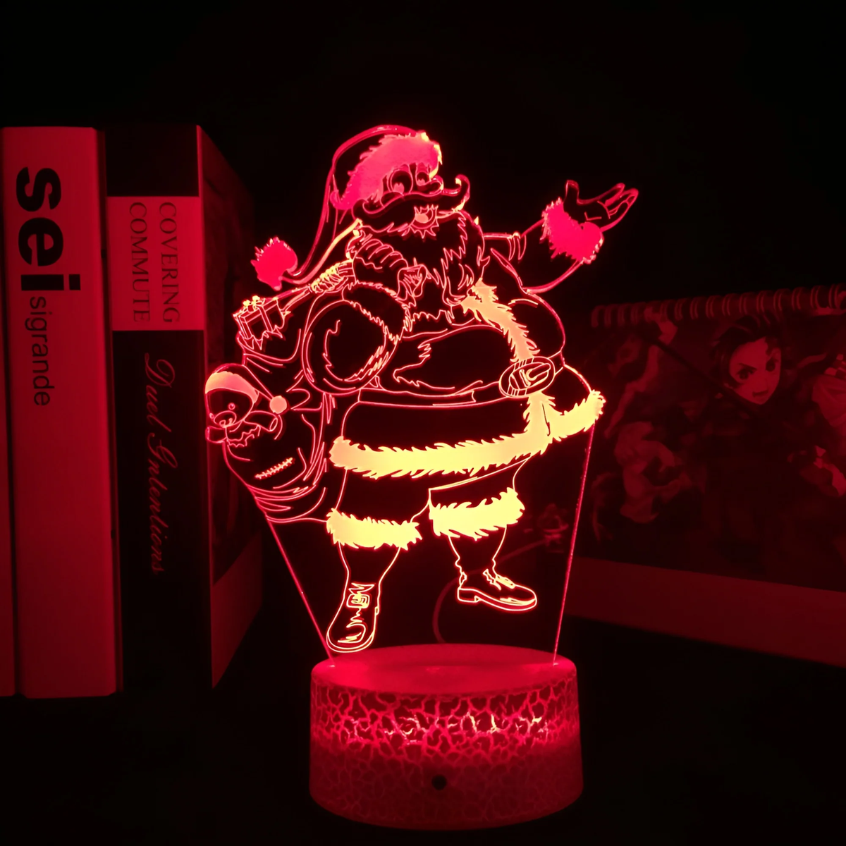 Innovative Santa SANTA CLAUS 3D ILLUSION LAMP – HomeGlamvora
